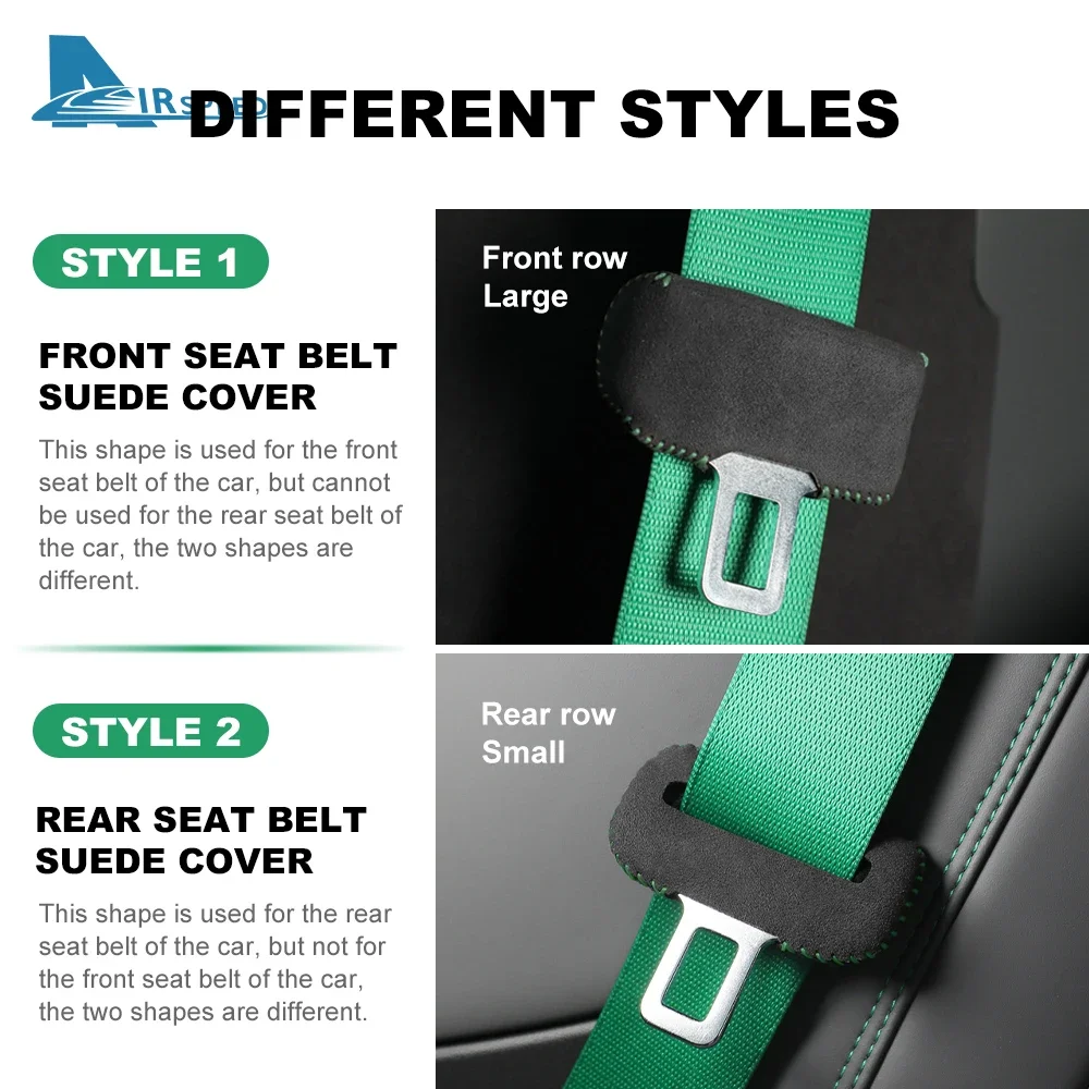 

For BMW G30 G20 G01 G02 G07 X3 F15 F16 F25 F26 F10 F11 F07 E82 E90 E46 Z4 G29 Suede Seat Belt Buckle Clip Cover Protector