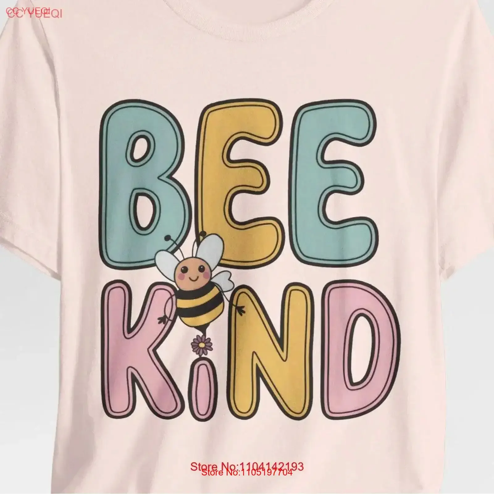

Cute Bee Kind T Shirt with Adorable Positive Message for Eco Friendly and Kindness Lovers vintage Washed Stylish Unisex homme