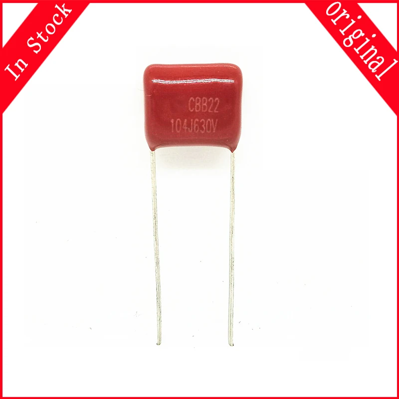 10PCS/lot 630V104J Pitch 15mm 0.1UF 100nf 630V 104 CBB Polypropylene film capacitor In Stock