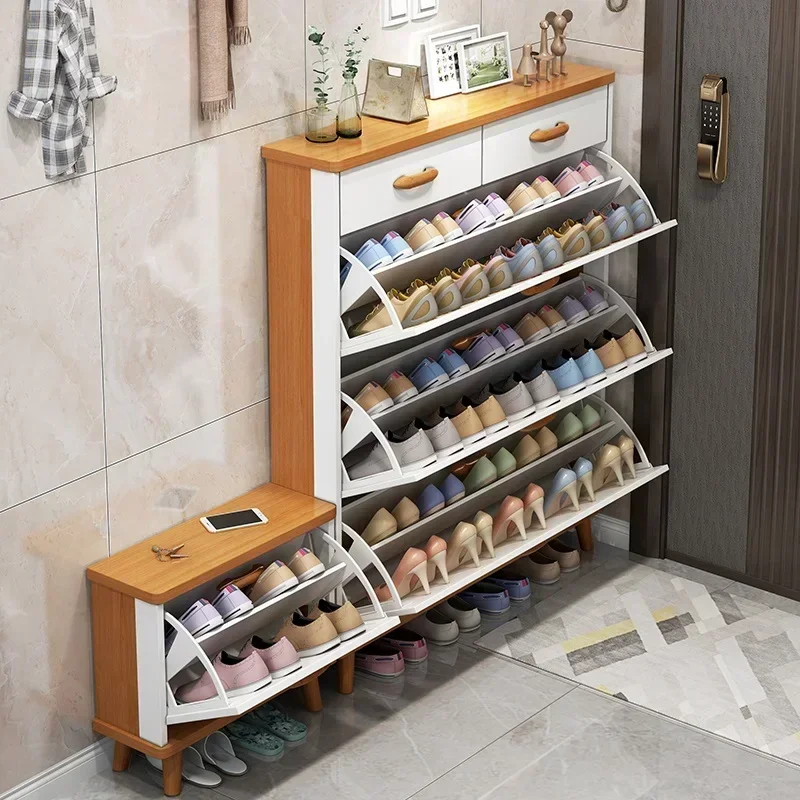 Nordic Display Men Shoe Rack Organizer Wood Decor Free Shipping Shoe Rack Storage Organizer2022 Shoe Cupboards Bedroom Cabinets