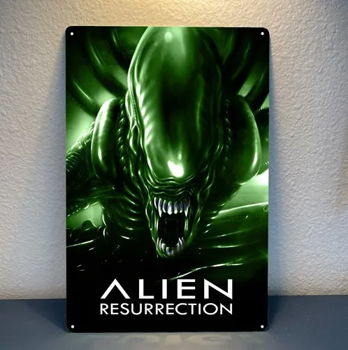 Alien Resurrection Scifi Movie Metal Poster Tin Sign - 20x30cm Plate