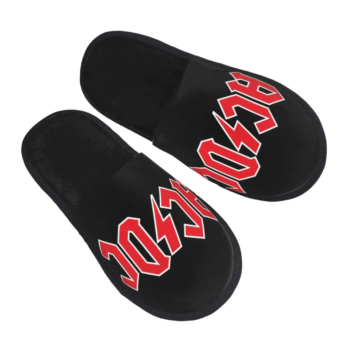 

Custom AC DC Memory Foam Slippers Women Soft Warm Rock Roll Band House Slippers
