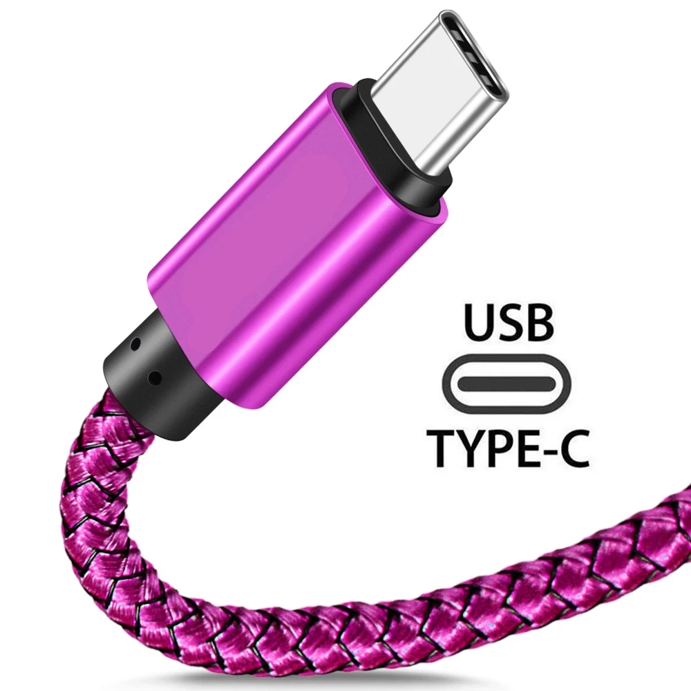 USB Type C Cable for Samsung Galaxy a54 a53 s23 a21s 5G S8/S9/S10 A3/A5/A7 2017 0.2M Short Long Phone Charger for huawei xiaomi