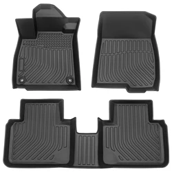 Car Floor Mats for 2018-2023 Honda Accord，All-Weather TPE Rubber Floor Mats