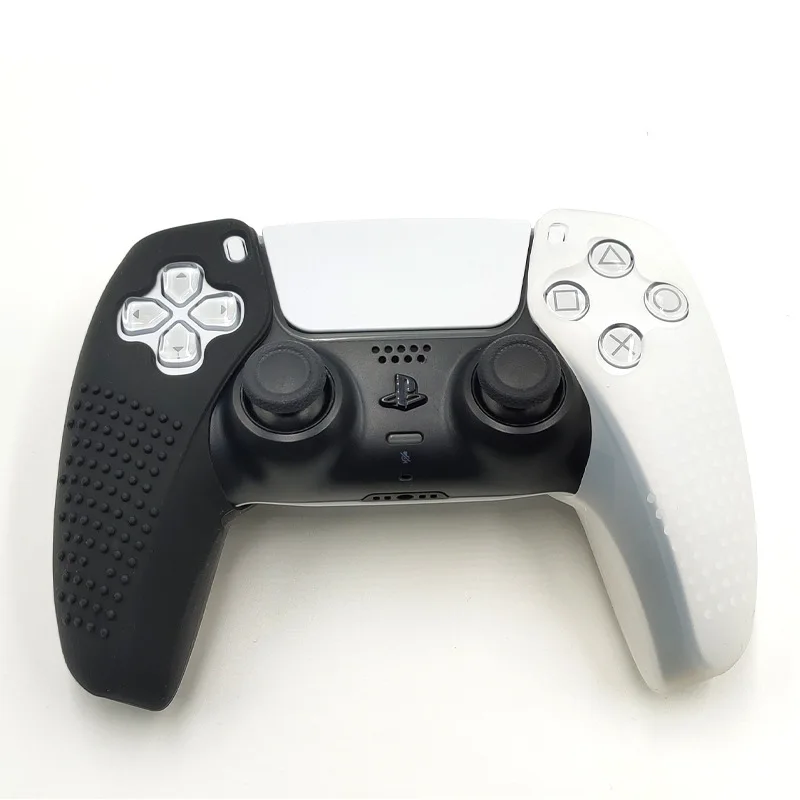 PS5 Controller Split Silicone Cover Protection Skin for Playstation 5 Game Accessory Soft Case Sleeve Non-Slip Gamepad Grip Case