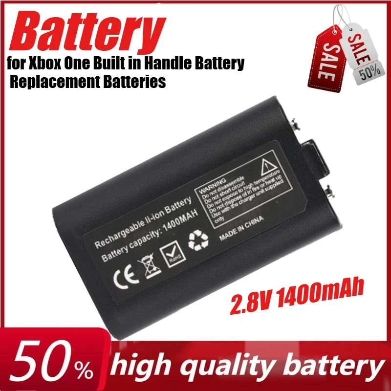 

2.8V 1400mAh Rechargeable Battery for Xbox One Built in Handle Battery Replacement Batteries Wireless Controller