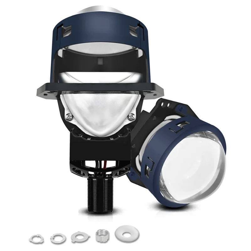 

A30P-3 Inch LED Light Bulbs White 6000K Car Projector Lens HID Bi-Xenon High Low Fog Lights H4 H7 9005 9006 9-16V