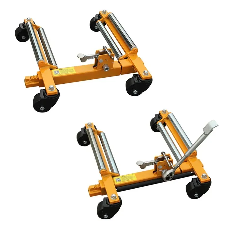 3T Hydraulic Steel Four Wheel Portable Mobile Trolley Industrial Handling Tool For Vehicle Traction Production Operations