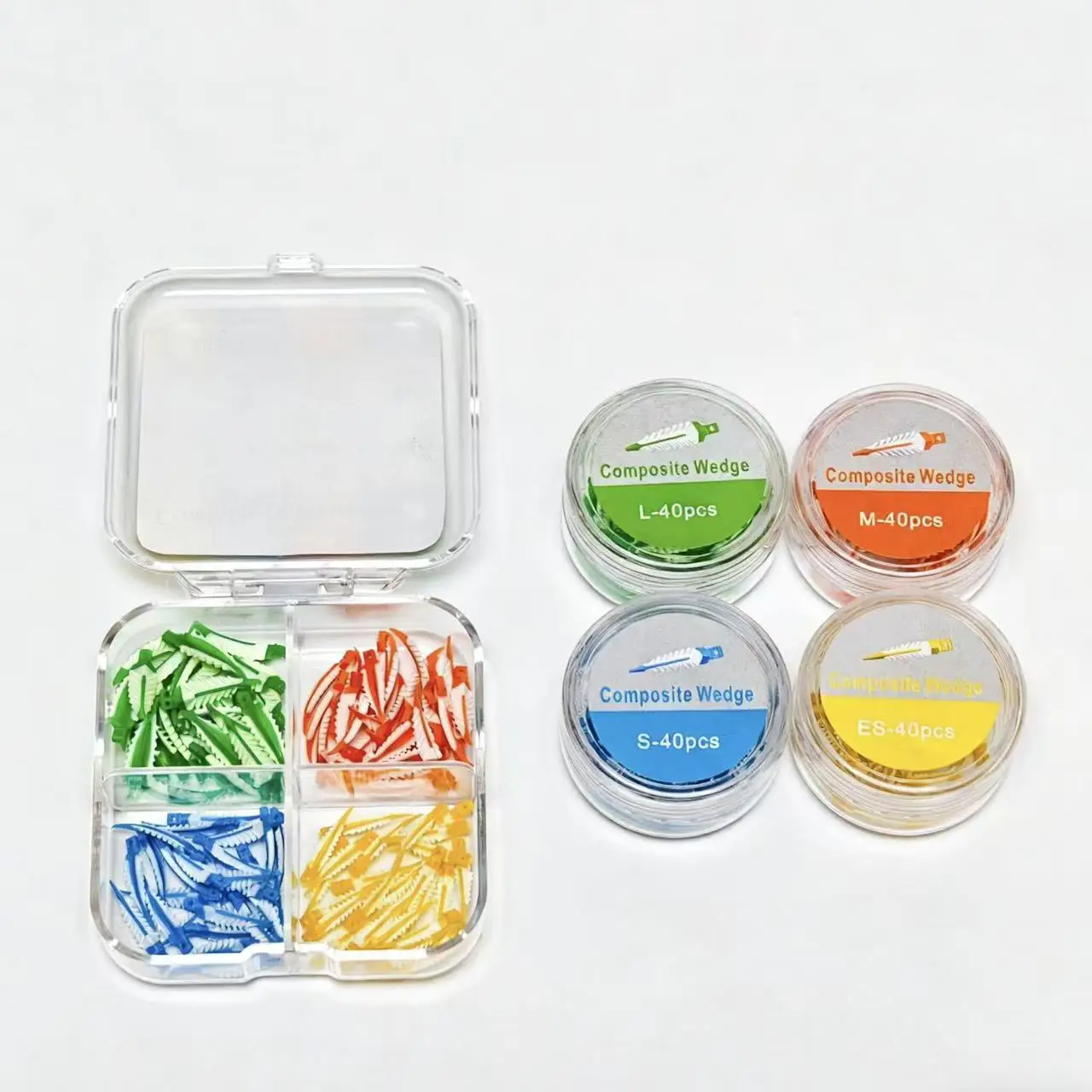 

Стоматологические межзубные клинки JNSUR разных размеров, клинки из композитной смолы, инструменты для реставрации зубов, стоматологические принадлежности