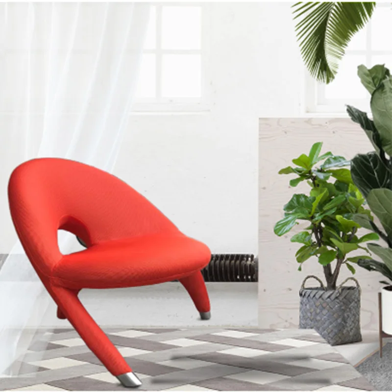 Simple creative space special-shaped fiberglass art snail leisure chair villa hotel reception chair