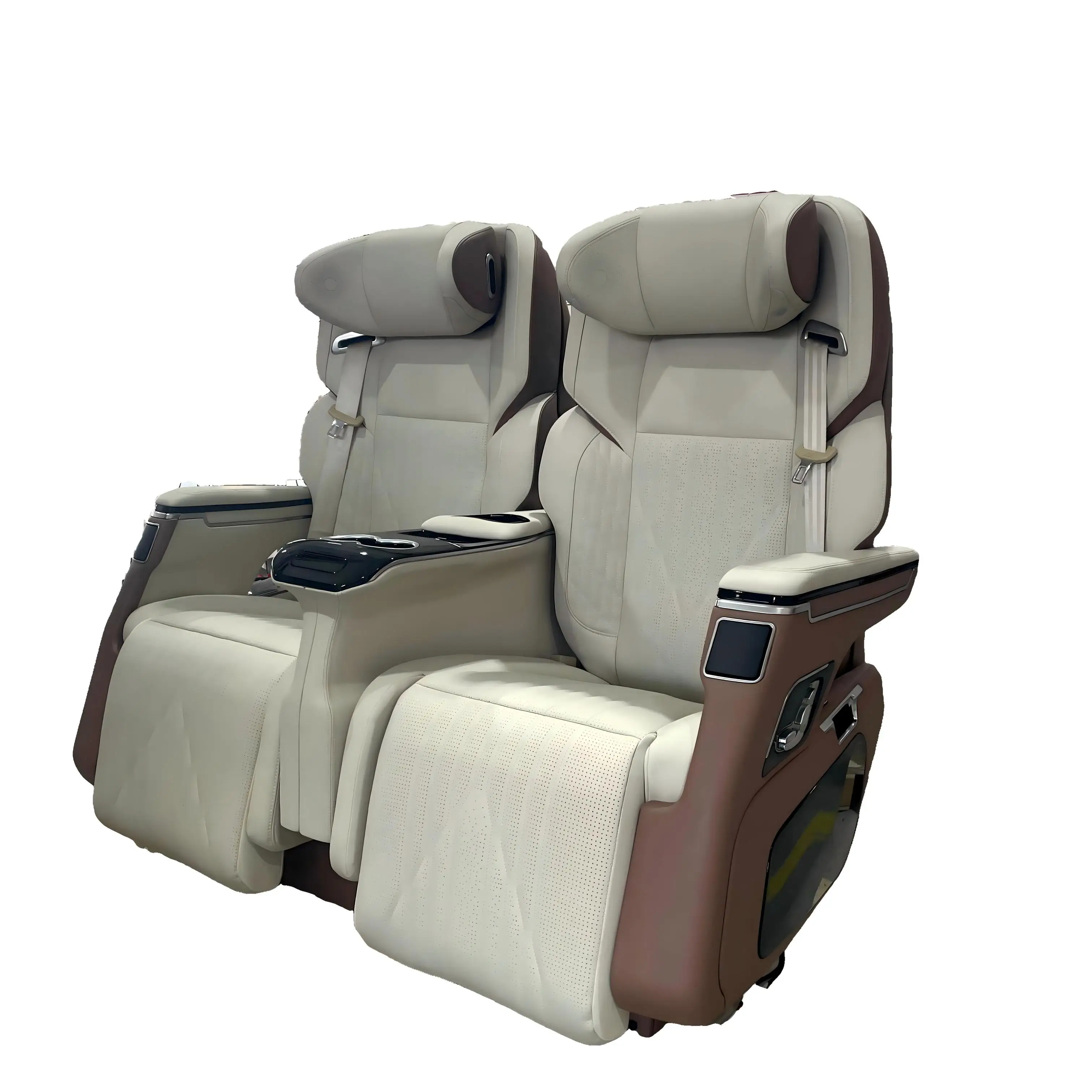 2 Seat Modified Luxury Minibus MPV Van Car Rear Seat with Central Armrest Box