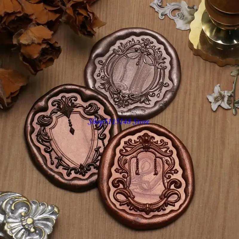 F3MA 클래식 엠보싱 암말 왁스 씰 스탬프 헤드 포장 용 팁