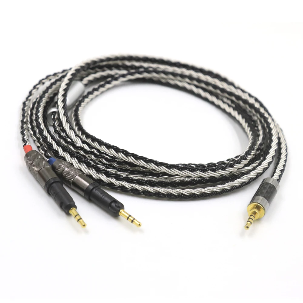 HIFI DIY XLR 6.35 2.5/4.4mm Stereo 16Cores Silver Plated R70X Headphone Upgrade Cable for ATH-R70X R70X R70X5 headphones