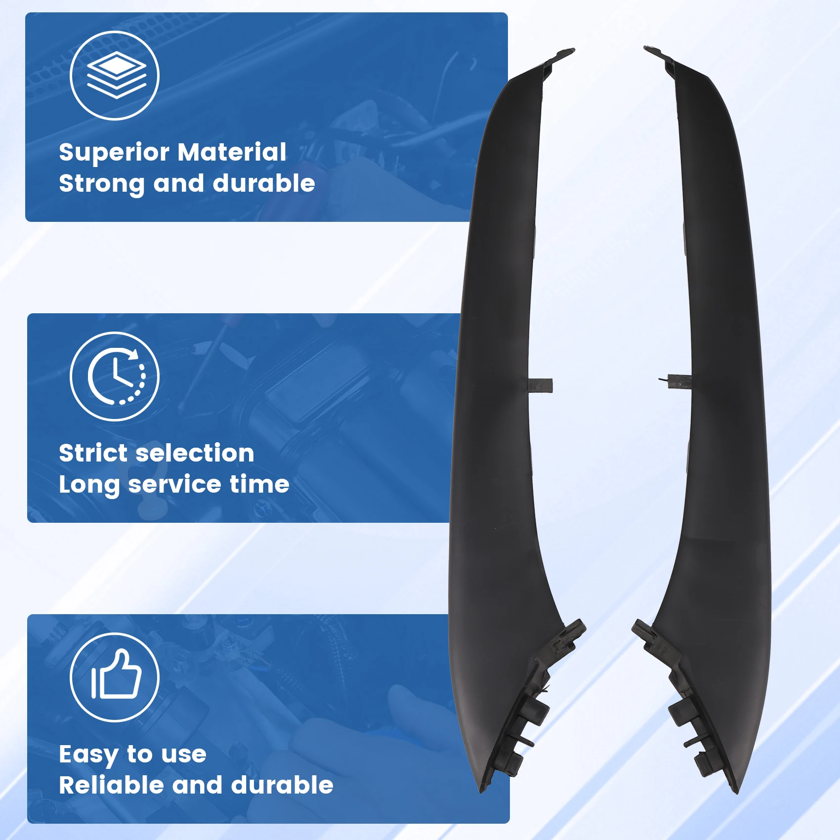 

Front Bumper Trim For Porsche Paramera Daytime Running Light Upper Trim 97050557303 97050557403 97050557503 9705055703