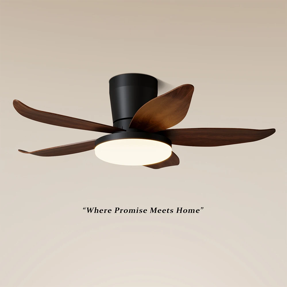 3/5 leaf LED ceiling fan light, restaurant decoration with remote control, living room, kitchen, comfortable wind lighting