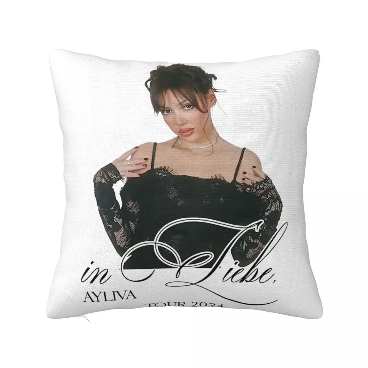 Ayliva Liebe Tour 2024 Pillow Cover Printed Cushion Cover Decorative Singer Pop Music Throw Pillow Case Cover Car Multi Size