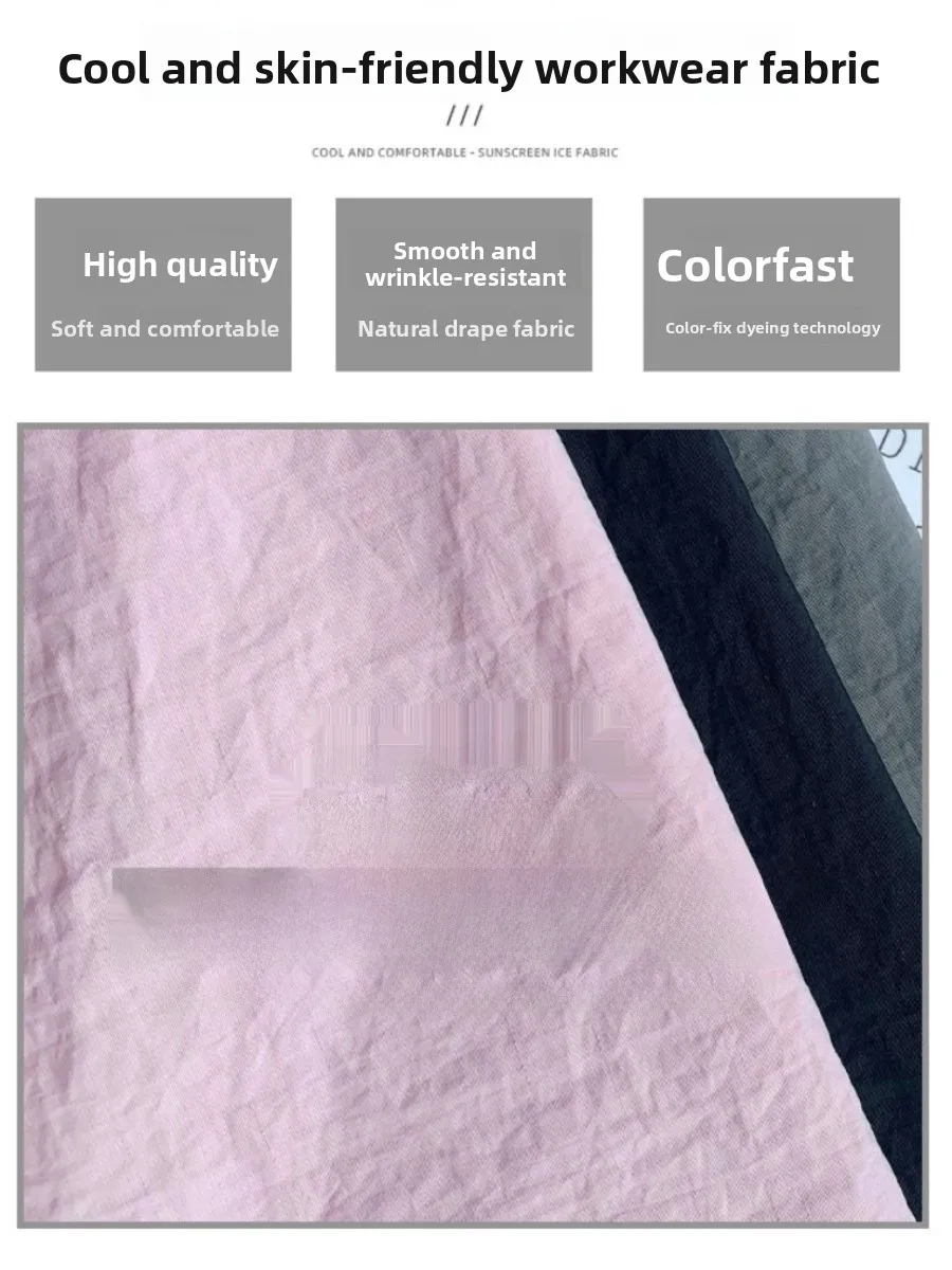 ey Workwear ort Pants Women's Winter Thin High Waist Casual Wide Leg Design Qui Dry Sports American Five-Quarter Pants