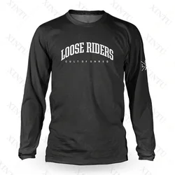 2022 Loose Rider Men's Long Sleeve Jersey DH Motocross Sportswear MTB Mountain Bike Downhill Shirt MX Mountain Bike Shirt