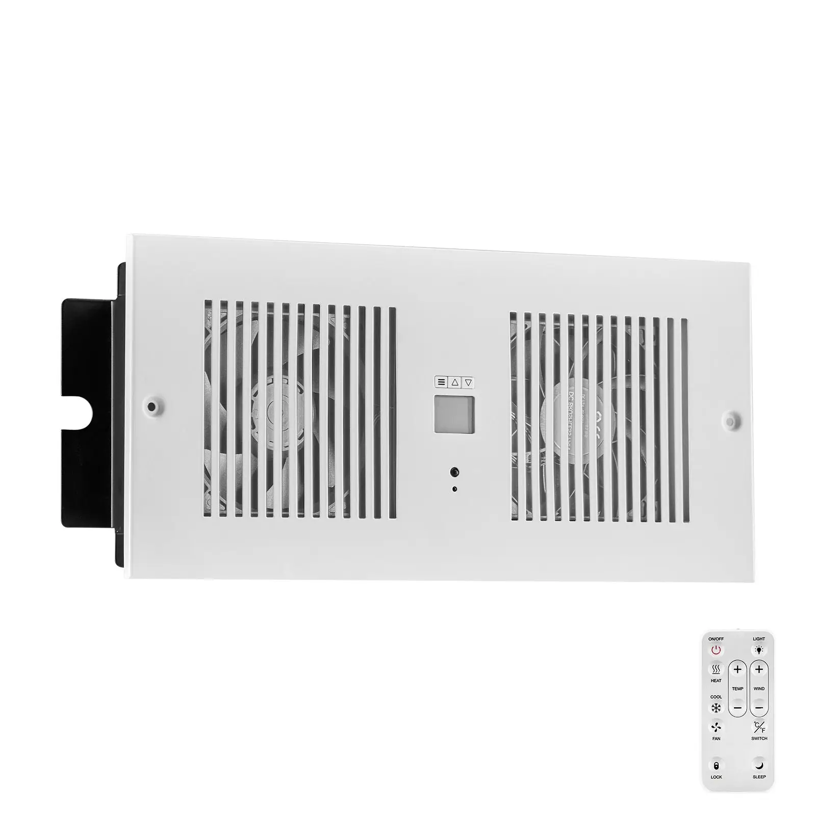 4-Inch Room to Fan, 2-in-1 300 CFM Through Wall with Remote Control & Temperature, 10-Speed Ventilation Quiet Vent for Kitchen