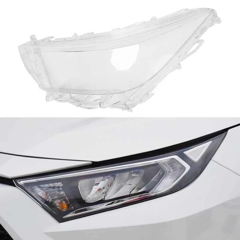 Lente della copertura del faro dell'auto paralume trasparente paralume anteriore occhiali del faro anteriore per Toyota RAV4 Auris 2019 2020