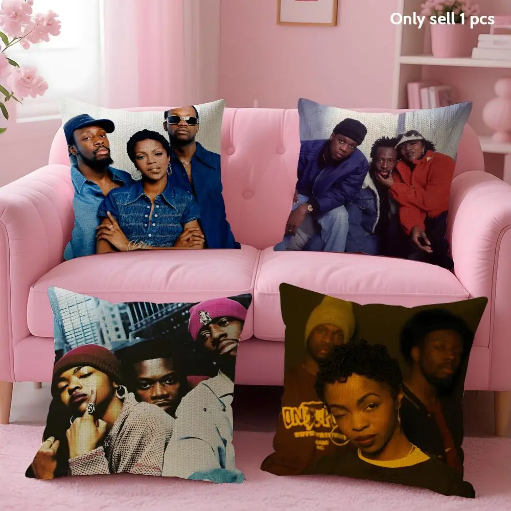 Hip-hop Group F-Fugees Cushion Cover Decorative Linen Throw Pillow Case Soft For Bed Sofa Car Home Decor