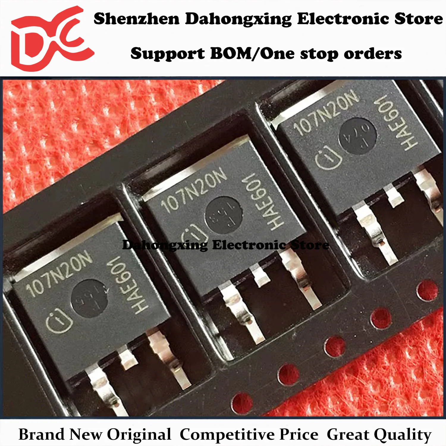 New Original 10Pcs 107N20N IPB107N20N3G TO-263 88A 200V MOSFET Field-effect Transistor Electronic Components Great Quality