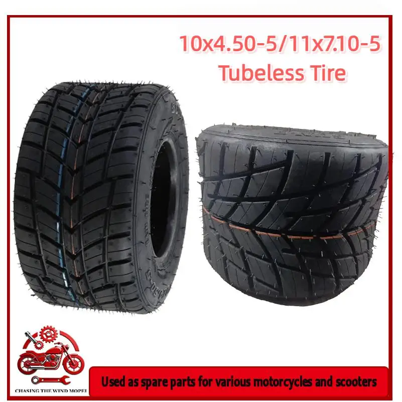 

11x7.10-5 10x4.50-5 for ATV UTV four-wheel carts, drifting tricycles, and go kart parts rubber 5-inch tires