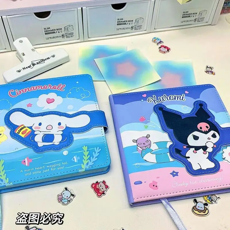 Sanrio Kuromi Notebook Cartoon Anime Cute My Melody Cinnamoroll Pochacco Diary Fashion Color Page Ledger Kawaii Holiday Gifts