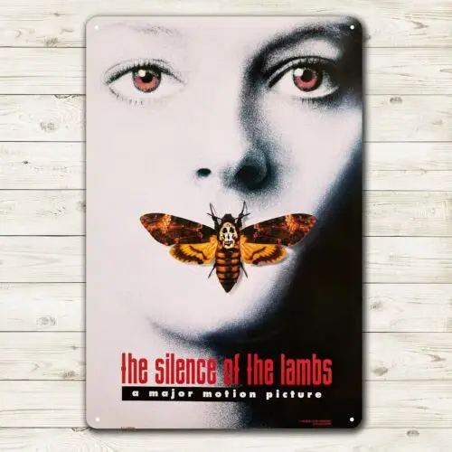 f1، علامة قصدير معدنية لفيلم الحملان الصمت - لوحة قابلة للتجميع مقاس 20 × 30 سم #1