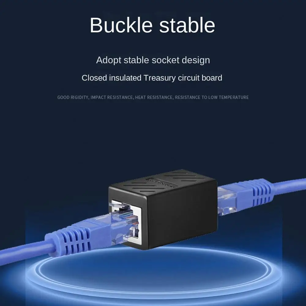 1~8PCS Connector Network Extender Female to Female Ethernet Adapter Gigabit Interface Splitter Coupler for Internet Connection