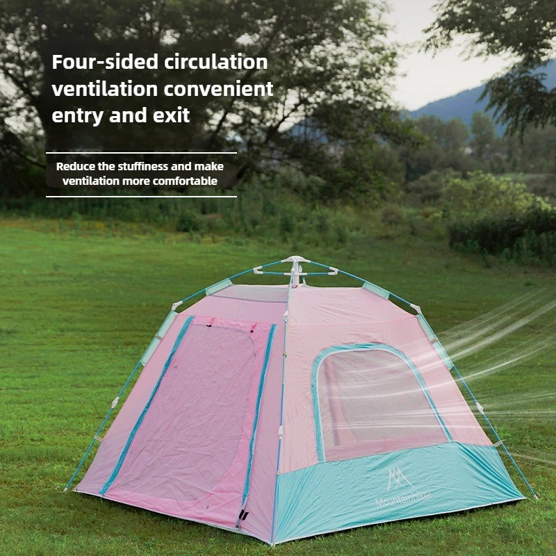 Outdoor Camping Tent Ore Color Scheme Travel Rest Exclusive Windproof Sunscreen Quick Open Small Tent Mosquito Proof