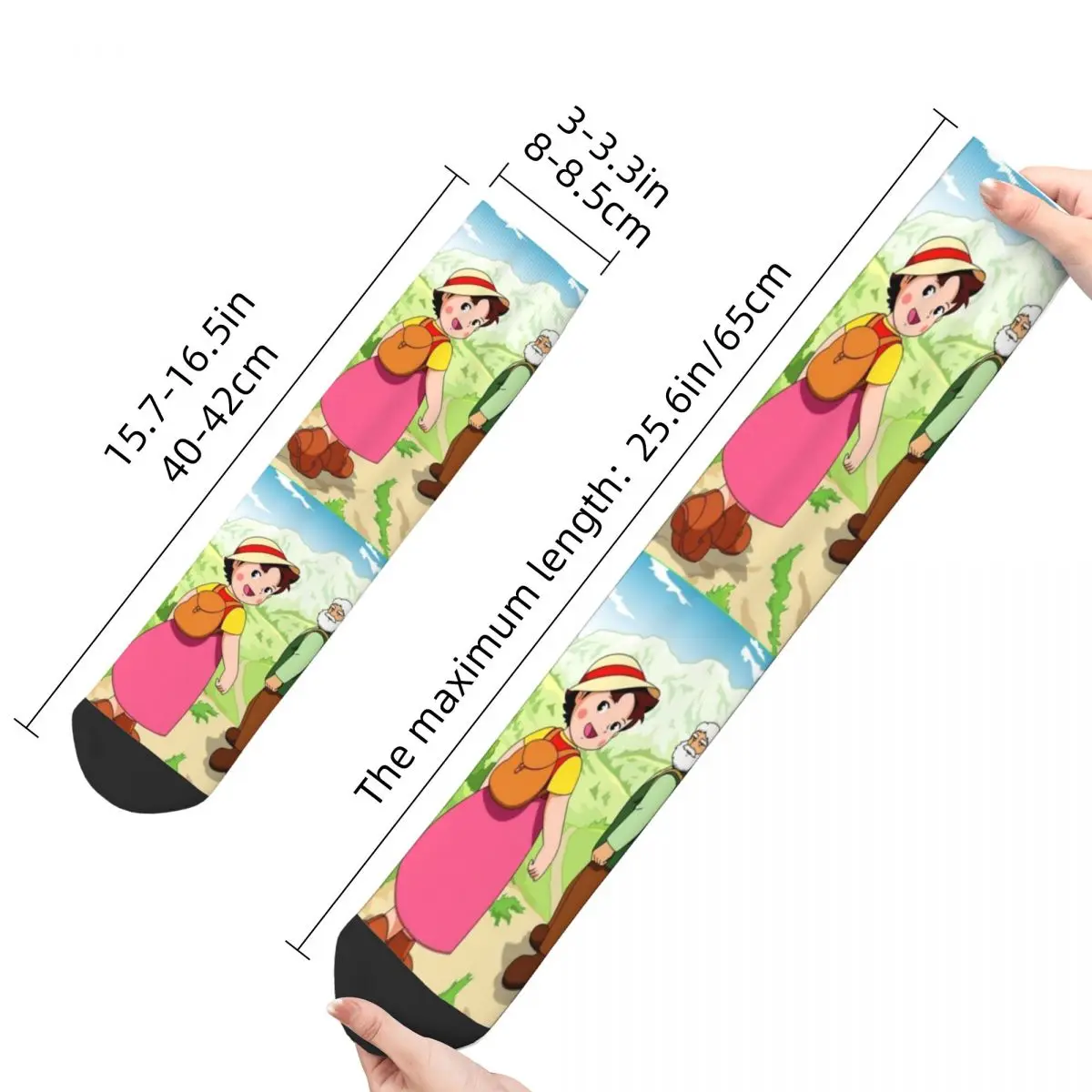 Heidi And Grandfather Accessories Socks Cozy The Girl From The Alps Skateboard Long Socks Cotton for Womens Birthday Present