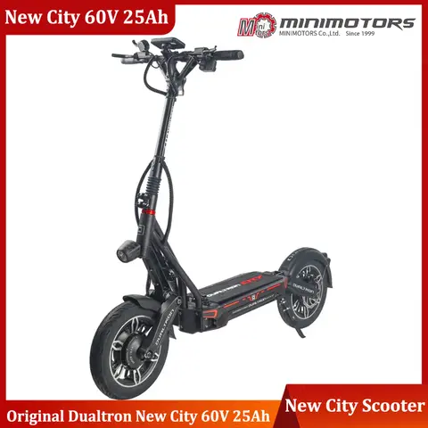 Official Dualtron New City 60V 25Ah New EY4 Display Bluetooth 1200W*2 Dual Motor Top Speed 70km/h DT New City Electric Scooter