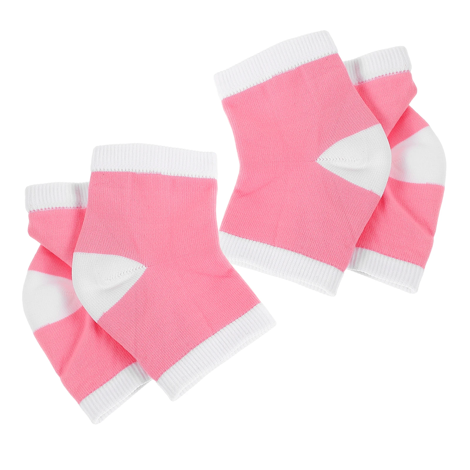 

2 Pairs Heel Cover Feet Moisture Cracked Pads Shoes Blue Men Women Foot Care Spa Moisturizing Toeless Gel