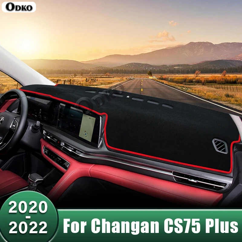 

Car Dashboard Cover Avoid Light Pads Sun Shade Mats Anti-UV Case Interior Accessories For Changan CS75 Plus 2020 2021 2022