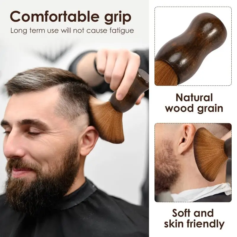 

NEW Barbertop Remove Soft Brush Hair Cutting Neck Face Duster Clean Barbers Brushes Salon Stylist Hairdressing Tools Accessories