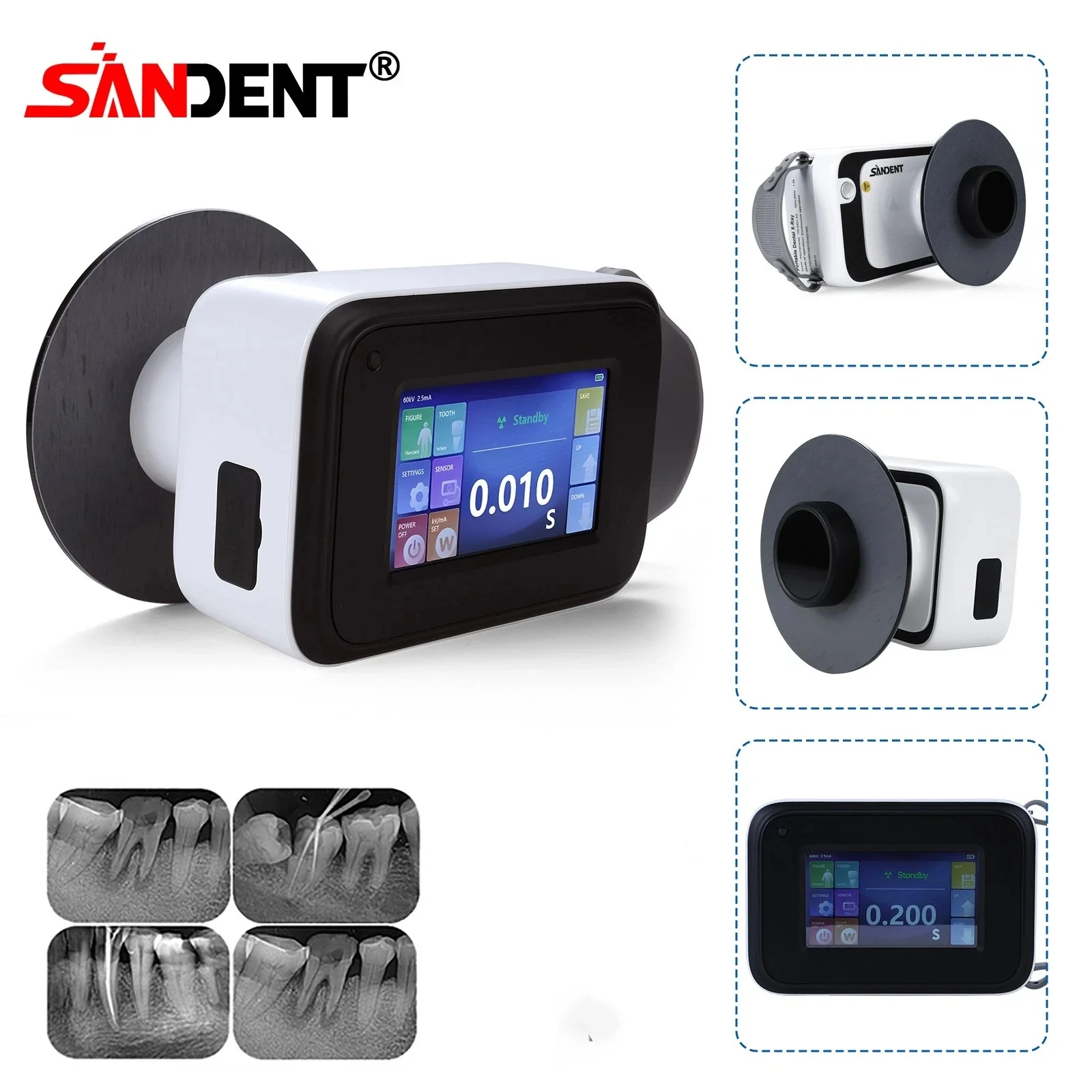 Dental Portable Imaging System Handhold X Machine Unit Ray High Frequency+Shield