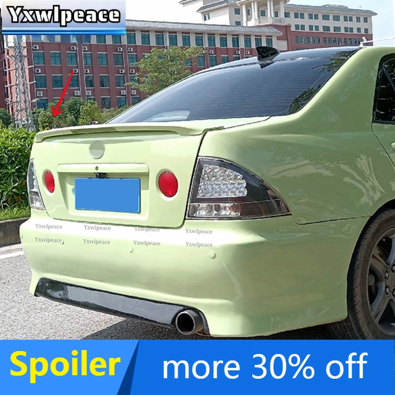 

For Lexus Altezza IS200 IS300 1998--2005 With LED Lights High Quality ABS plastic Rear Trunk Lip wing Spoiler Car Accessories