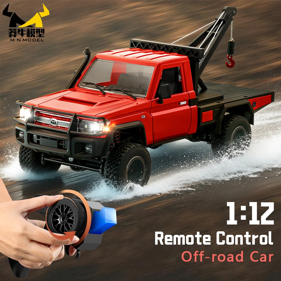MN نموذج 1:12 4WD RC لودر أطفال بالريموت كنترول الغوص على الطرق الوعرة سيارة تسلق شاحنة رافعة الخوض لاقط روك الزاحف لعبة للكبار هدية