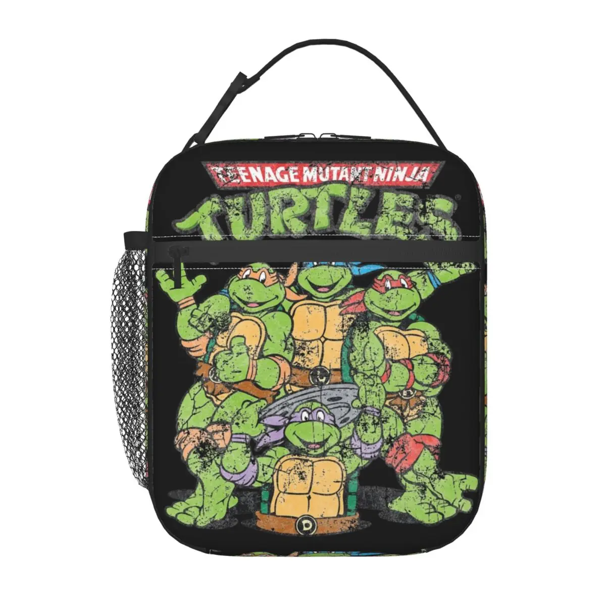 Teenage Turtles Dude Retro 90s Comic Thermal Insulated Lunch Bag School Portable Bag for Lunch Cooler Thermal Food Box