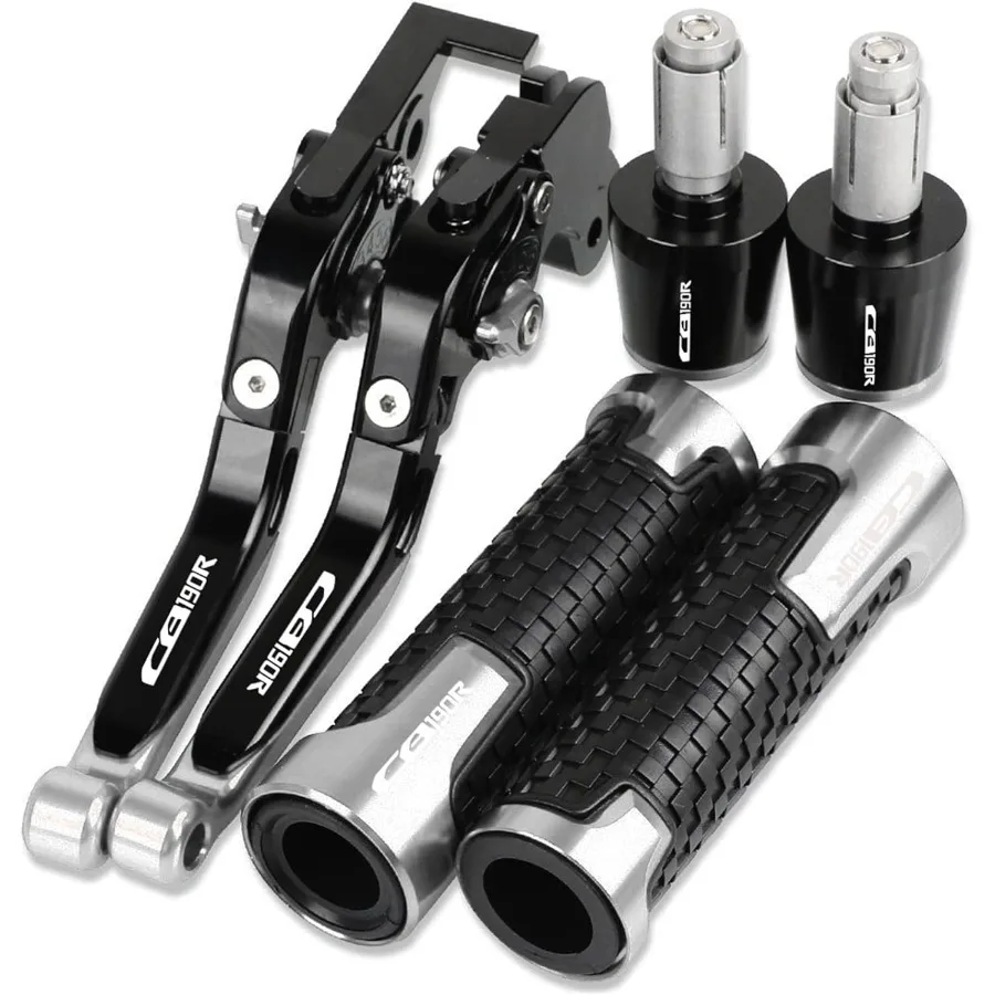 

Adjustable Folding Extendable CNC Brake Clutch Levers and Handlebar Hand Grips for Honda CB190R CB190 R 2015-2018 Motorcycle wi