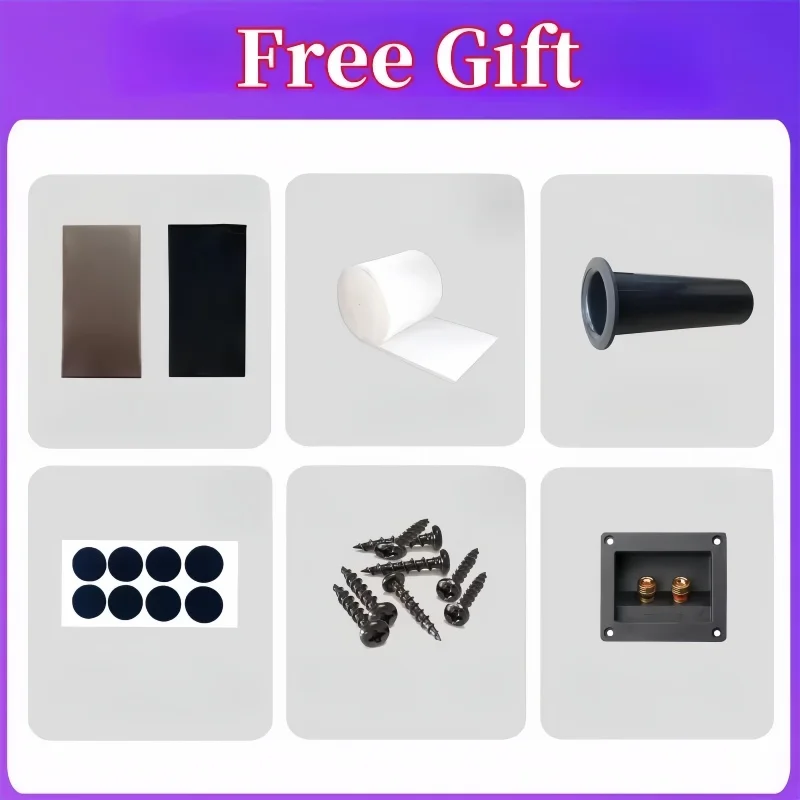 4-inch Woofer 3-inch Tweefer Empty Speaker Box,Two-way Speaker Body,DIY Passive Sound Box, 2Piece Speaker Unit Wooden  Housing