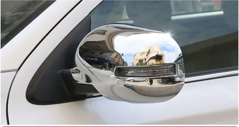 Side Mirror Cover For Mitsubishi Outlander 3 2016 -2021 With Turn Light Chrome Rearview Molding Trim 2pcs Carbon fiber