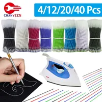 4-40Pcs High Temperature Disappearing Fabric Marker Pen Erasable Refill Pens For Patchwork Fabric PU Leather Mark Sewing Tools