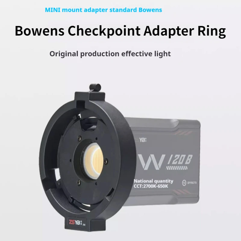 ZSYB Bayonet Adapter Ring Bowens Mount Fill Light Adapter Universal 1/4Screw Mouth Suitable for Various Lamp Stands Adapter Ring