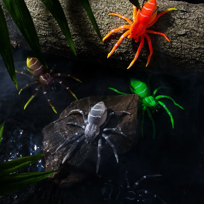 1pc Floating Lure Bait Water Spider Soft Bait Bionic Lure Built-in Steel Ball Artificial Perch Bait Outdoor Fishing Tackle