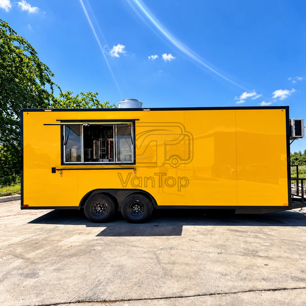 Commercial Food Trailer Mobile Food Trailer Custom Concession Stand for Street Food Business USA Standard