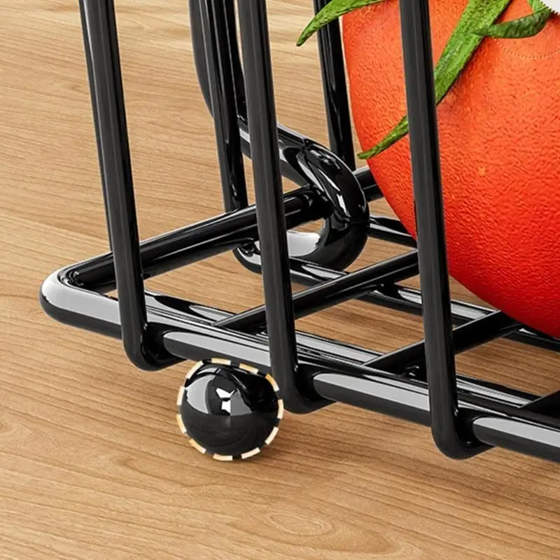   Stackable Vegetable Storage Shelf Metal Wire Basket for Bread Onions Potatoes view 2