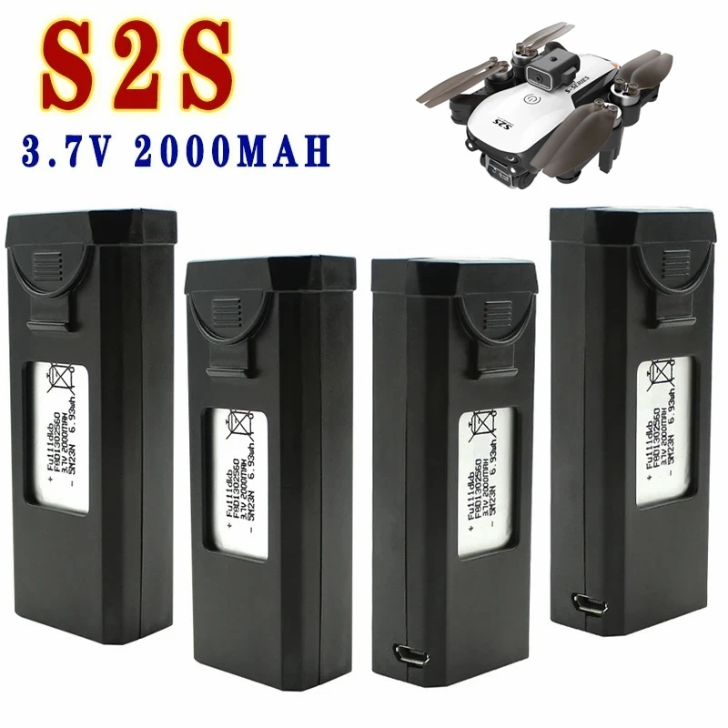 Batterie Für S2S Drone 3,7 V 2000 mAh Lipo Batterie Für S2S Quadcopter RC Qudcopter Batterie Ersatzteil Wiederaufladbare Lithium-batterie