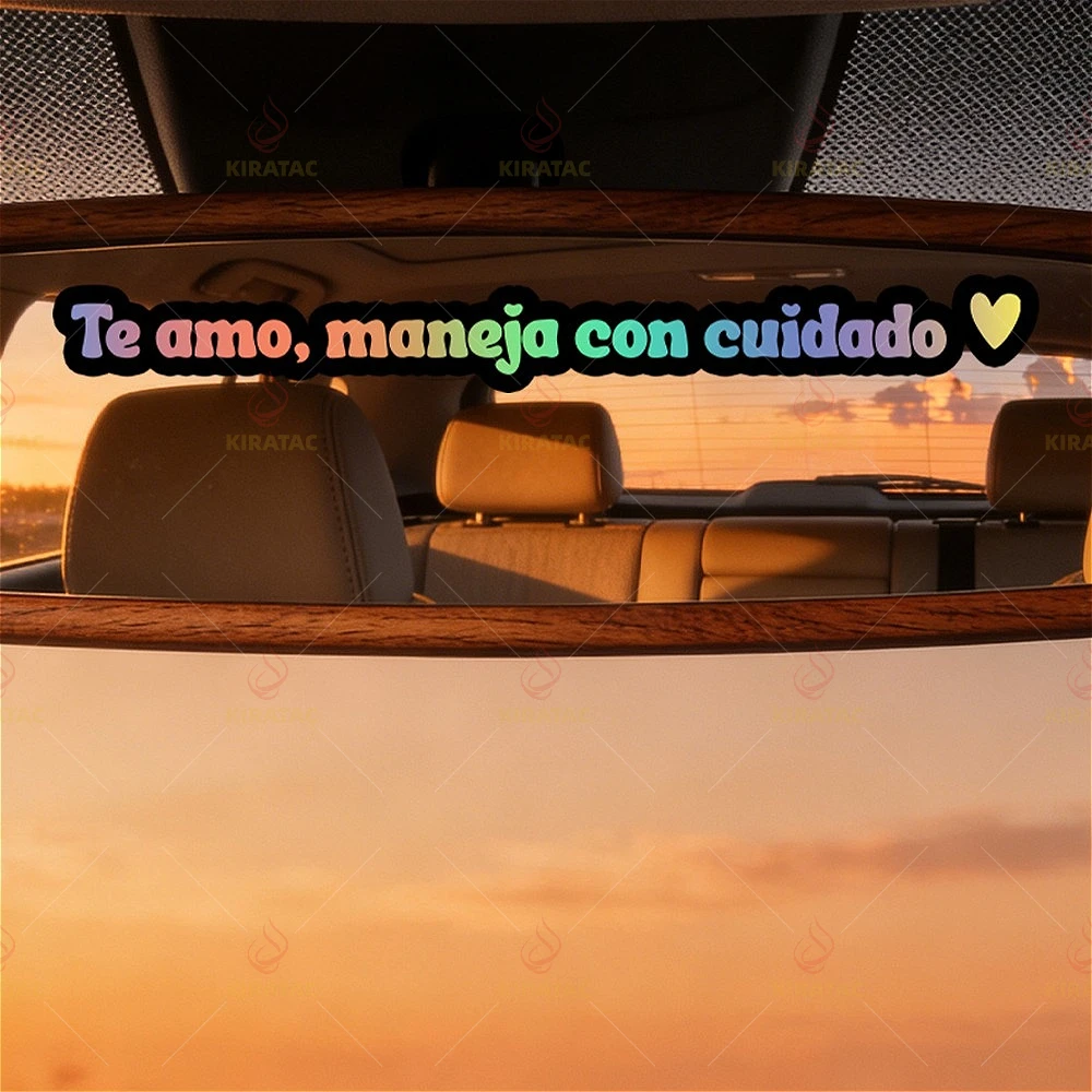 

"I Love You, Drive Carefully" Car Mirror Stickers ;Motorcycle Helmets; Bikes; Car Vinyl Stickers Fashion Spanish